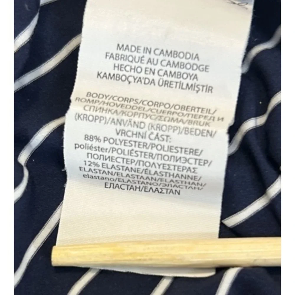 RLX Ralph Lauren Polo Shirt Mens Navy Blue Striped Golf Performance Size XL